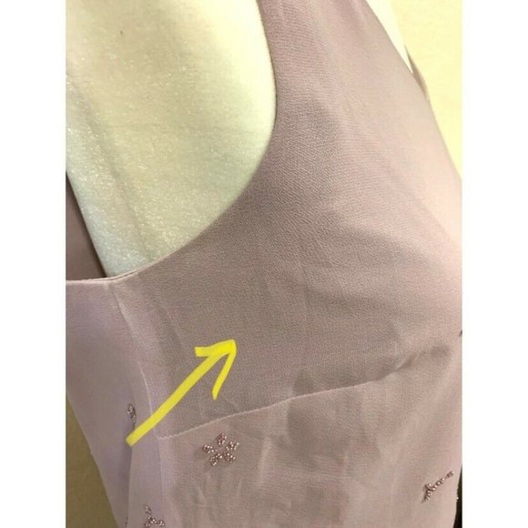 J.R. Nites by Caliendo Vintage 90s Lilac Purple Beaded Shift Dress - Picture 5 of 6